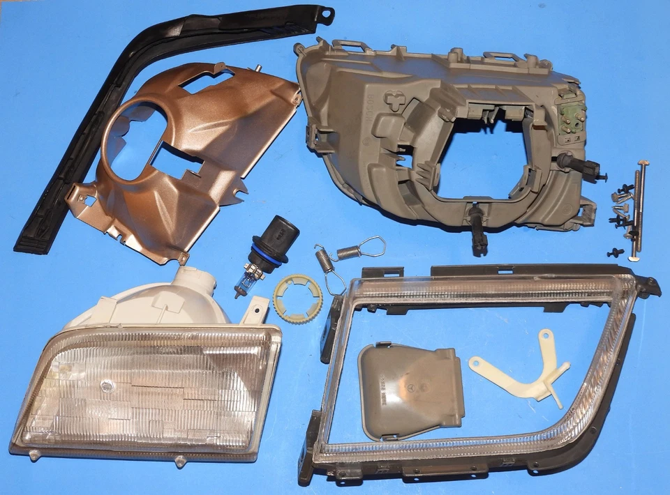 Conjunto de lámpara de faros delanteros LH 1990-02 Mercedes-Benz R129 OEM - ¡BONITO!! Foto 4 de 4