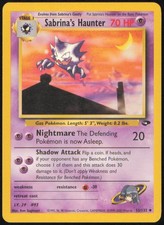 sabrina's haunter pokemon card Vintage Uncommon - Gym Heroes Non-holo 58/132 - MP cementing its place as a must Sabrina's Gengar Holo - Gym