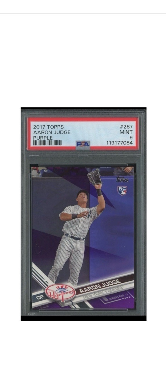 2017 Topps - Aaron Judge #287 Purple (RC) Psa 9