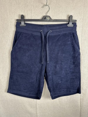 Threadbare Mens Fleece Shorts S Navy Blue Regular Fit Lounge Sweat Casual New