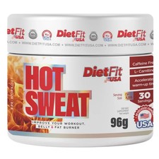 DietFitUSA Hot Sweat Workout Fruit Punch Caffeine Free Pre Workout Supplement