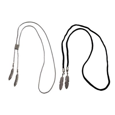 Feathers Necklace Bolo Tie Cowboy Feathers Feathers Necktie Western Bolo Tie