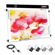 A2 LED Light Pad for Diamond Art Painting Light Board with 3 Brightness, Tracing