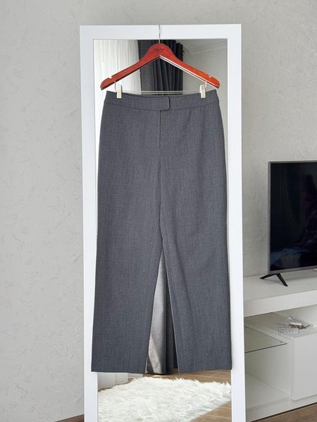 Women Jil Sander Trousers Grey Wool 44