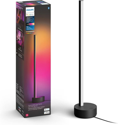 Philips Hue Signe Smart Table Lamp, Black, 1 Pack, White & Color Ambiance LED Co