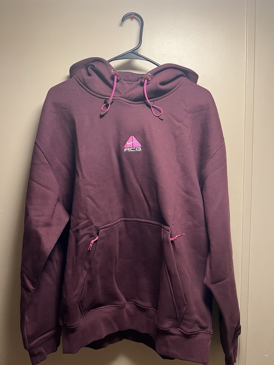 nike acg hoodie burgundy