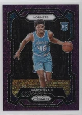 2023-24 Panini Prizm Fast Break Purple Prizm /75 James Nnaji #159 Rookie RC