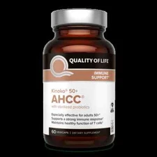 Quality of Life Kinoko AHCC, 60 caps - Adults over 50, Advanced Immune Support