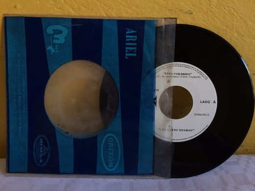 LOS GATOS NEGROS -ESTA COBARDIA- 1986 MEXICAN 7" SINGLE CS PROMO BOLERO TROPICAL - Picture 1 of 3