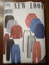 New Look Pattern 6784 Shirts Hoodies Sweatpans sz S-XXL UNCUT