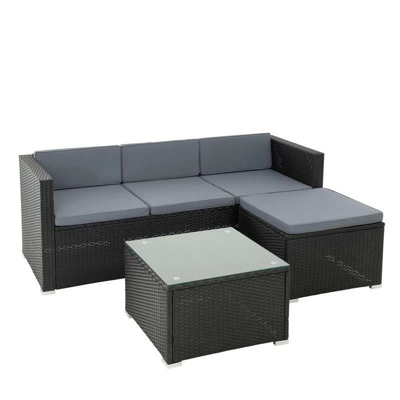 Rattan Sitzgruppe Lounge Rattanmöbel Gartenmöbel Polyrattan Set Sofa Essgruppe - Bild 2 von 4