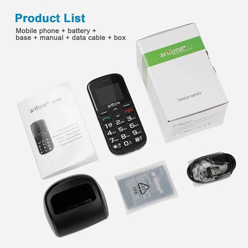 ✅ TELEFONO CELLULARE ANZIANI NONNI ARTFONE CS182 TASTI GRANDI SOS BASE RICARICA✅ - Foto 5 di 10