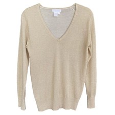 Votre Nom Collection Gold Lurex Sweater Small