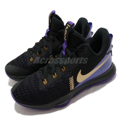 Nike LeBron Witness 5 âLakersâ Black Purple Gold Outlet Sale CQ9381-001