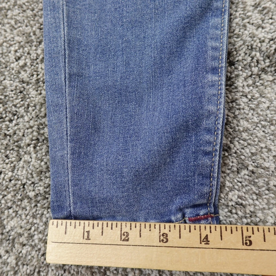 Pantalones de mezclilla True Religion para mujer 25 azules Halle ajustados elásticos con solapa bolsillo Foto 3 de 4