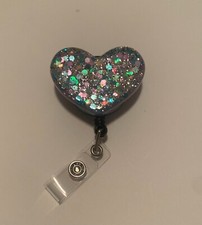 Decorative Handmade Heart ID Badge Reel Nurse RN