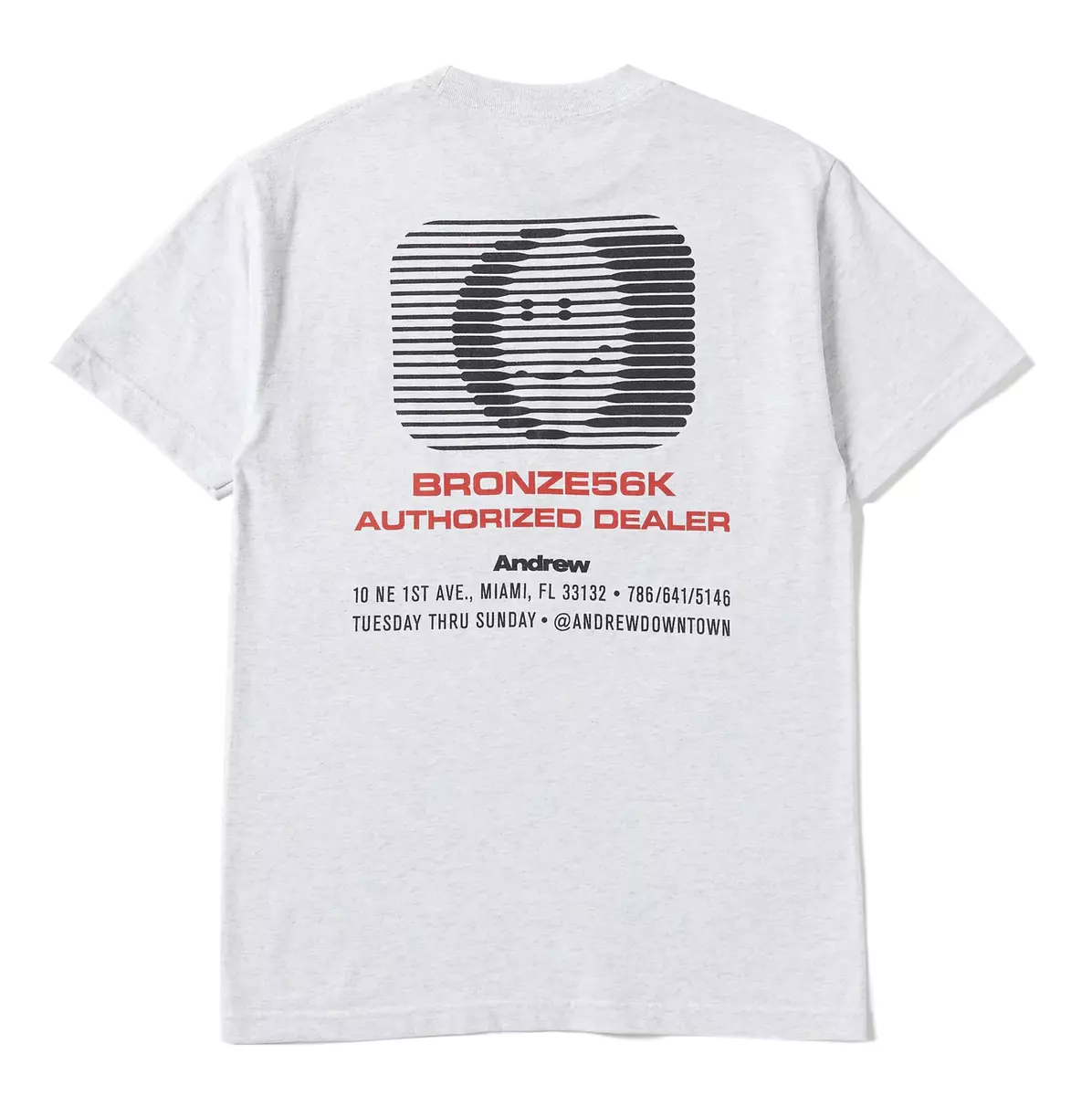 New | Bronze 56k x Andrew Downtown Tee Shirt Gray XL