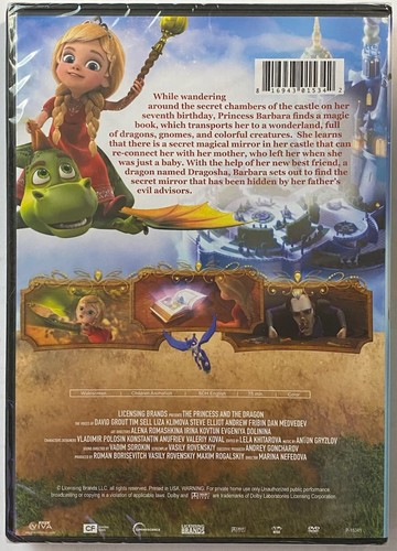 The Princess and the Dragon ~ DVD ~ 75 Minutes ~ Brand New ~ Factory Sealed - Picture 2 of 2