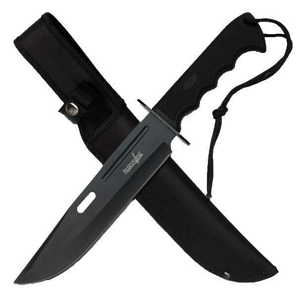 Mango de Goma Hoja de Goma coleccionable de Bowie Modern Cuchillos de Hoja Fija producidos en fábricas