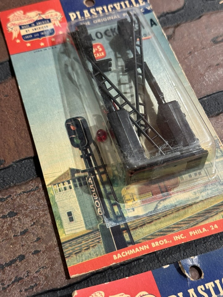 Rare O Ga. Plasticville Blister Pack 1305 Block Signals Lot Of 2 New