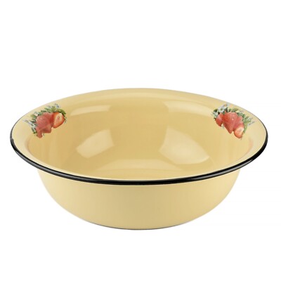 What happens if you microwave an enamel bowl?