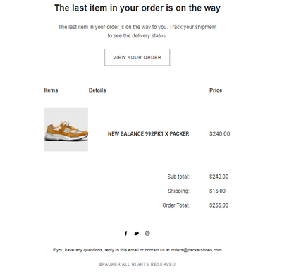 new balance 992pk1 x packer