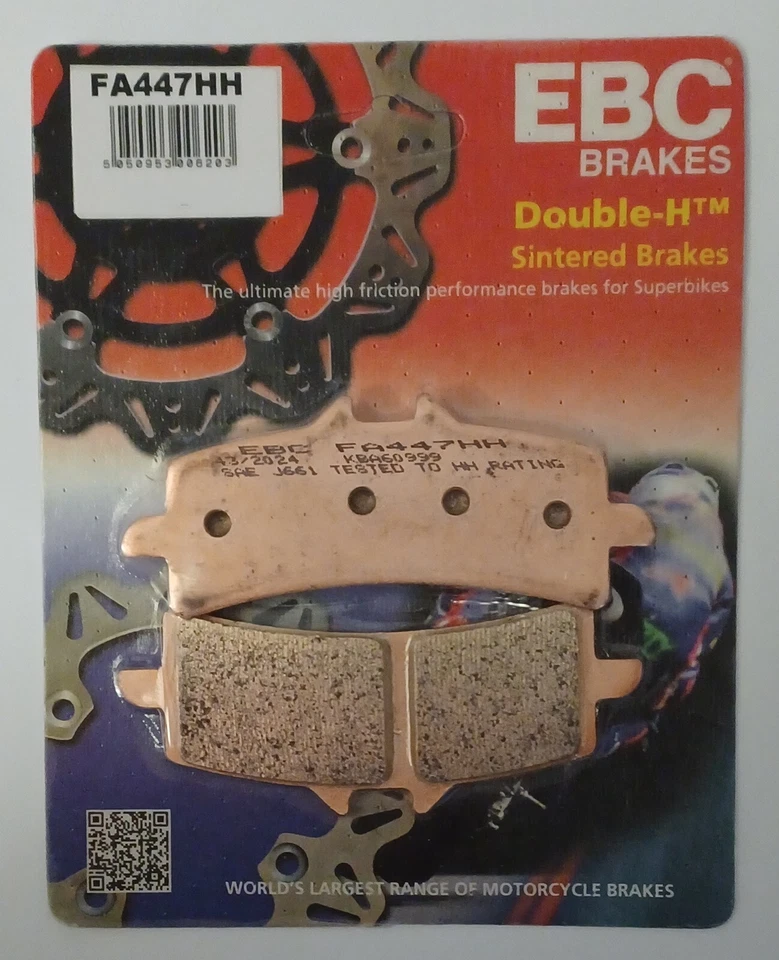 Pastillas de freno de disco delanteras sinterizadas EBC (2 juegos) para KTM RC8 / RC8R (2008 a 2016) Foto 3 de 4