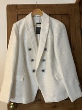 Ladies White Madeleine Jacket Size 18