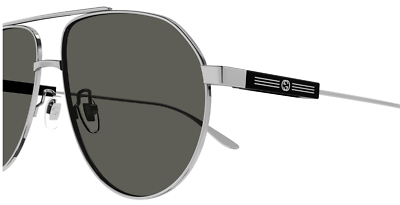 サングラス Gucci Sunglasses GG1311S 001 Big Double Bridge Aviator Authentic GUCCI Sunglasses GG 1311S-001 Gunmetal w/ Grey