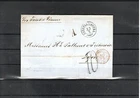 LETTER CONSTANTINOPLE TURKEY 1869 TO LYON VIA TRIESTE AND VIENNA VIA AUSTRIA