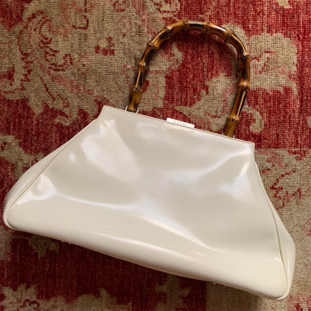 バッグ Vintage GUCCI bamboo bag Gucci Bamboo 1947 medium bag in black leather | GUCCI® US