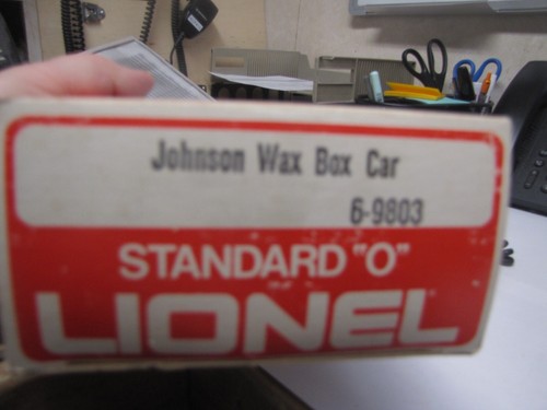Lionel 6-9803 Standard O Johnson Wax Box Car mit OVP - Bild 10 von 10