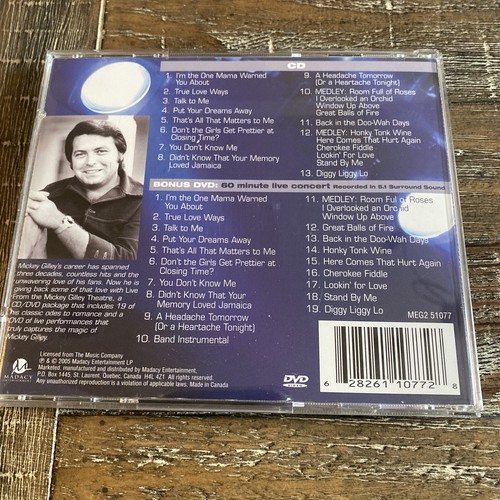 Mickey Gilley - Live from the Mickey Gilley Theatre (2005, Madacy, CD + DVD)! - Picture 2 of 12