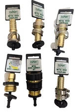 Lot 4 Garden Hose Coupling Joint Connector 1/2" w Clamps & 2 Quick Connect Sets