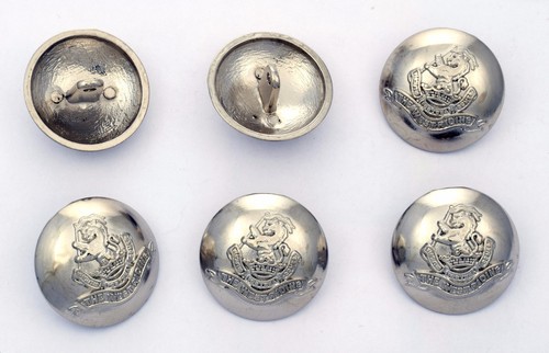 6 Metallknöpfe - LÖWE UND KRONE - lion crown buttons - Bild 7 von 7