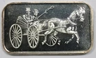 Horse and Buggy Silvertowne .999 Fine Silver Art Bar - 1 Troy oz