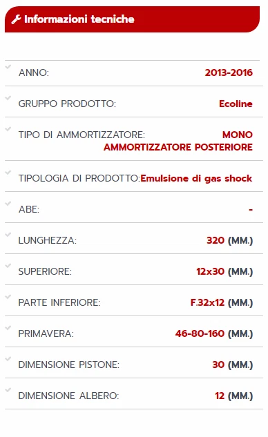 Ammortizzatore YSS Moto Gas DTG KAWASAKI NINJA 250 R 2008 2009 2010 2011 2012 Foto 3 de 3