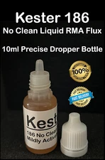 10ml / .34oz KESTER 186 NO CLEAN LIQUID RMA FLUX FOR SOLDERING