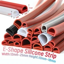 E-Shape Silicone Rubber Sealing Strip Oven Door Sealing Strip Width 12mm-30mm