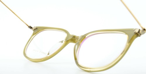 Occhiali SAVILE ROW Parker 49-21 Classic Fatti a mano Londra Oliva Oro Rotolato 18KT RG - Foto 8 di 12