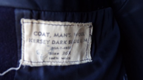 USN Navy Wool Pea Coat-Vintage,Named - Picture 5 of 6