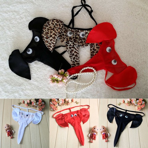 Men Thong Elephant Underwear T Back Bikini Pouch Elastic String Sexy Briefs - 第 6/17 張圖片