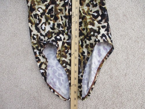 Amoressa Swimwear by Miraclesuit Size 10 Obsessed Spirit 1-Piece Leopard - Picture 9 of 12