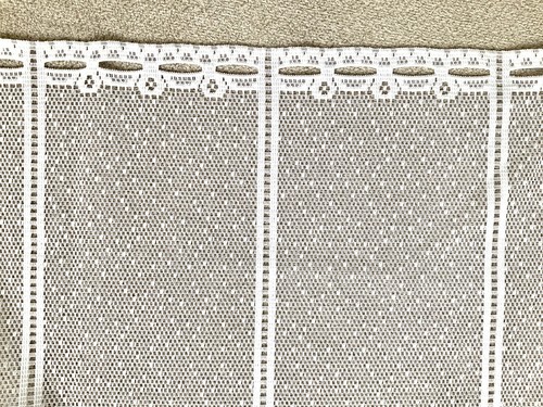 Scheibengardine Bistrogardine Gardine 92 cm hoch x 180 cm lang weiß mit Gänsen - Bild 2 von 3