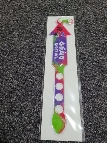Nintendo Splatoon3 GRAND FESTIVAL Limited Wristband & Magazine with Poster Japan - Picture 3 of 12