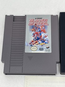 VTG 1988 NINTENDO NES BLADES OF STEEL GAME CARTRIDGE W/SLEEVE & BOOKLET JAPAN