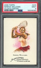 2008 Topps Allen & Ginter Serena Williams Rookie Card RC #249 Graded PSA 9 MINT