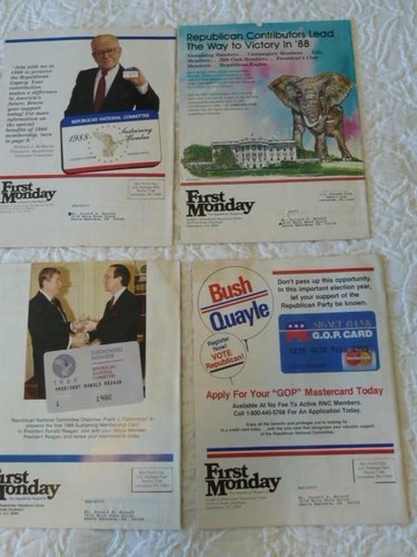 8/Lot First Monday Republican Magazine Vtg 1983-88~Reagan Gorbachev Summit~Bush - Picture 10 of 12