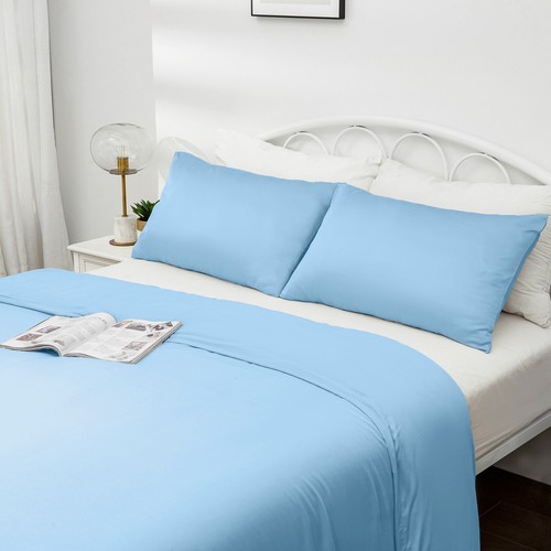 100% Organic Bamboo Quilt Cover Set Cooling Breathable Anti-bacterial All Season - Picture 32 of 32