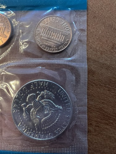 1974 US Mint Unc. Mint Set P & D (13 Coin Set) 1c-$1. Two Ikes !!! - Picture 8 of 17
